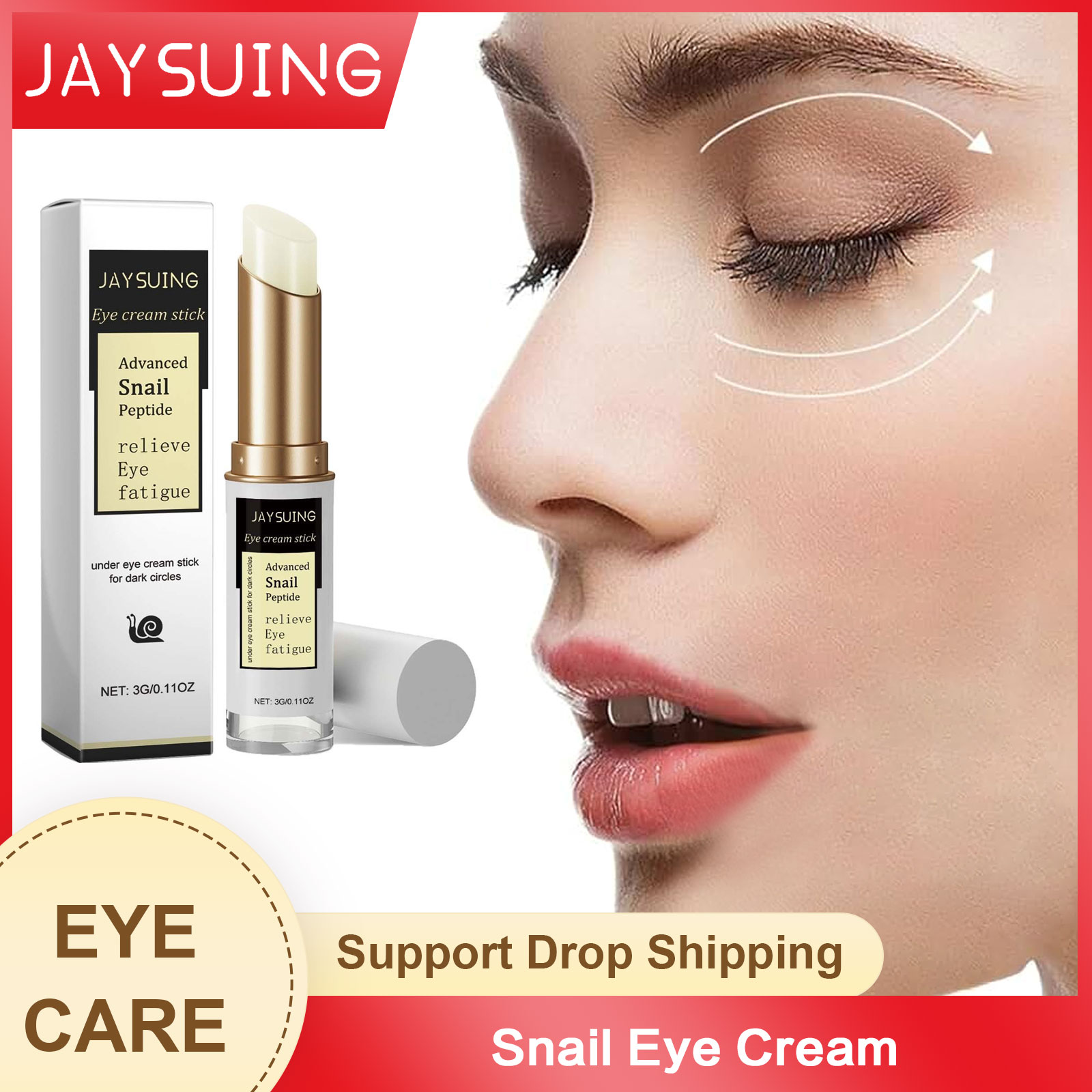 Snail Cream Gel - Snail Eye Cream Anti W-Rinkle Dark