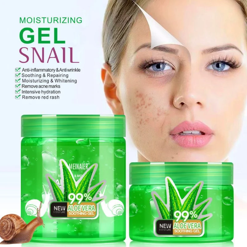 Snail Cream Gel - 150ml 250ml Aloe Vera Gel Natural