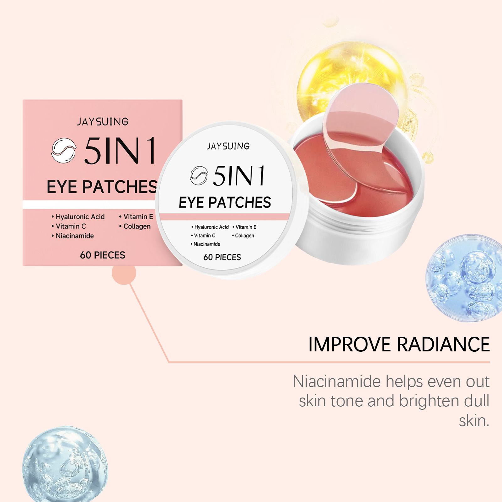 JAYSUING 5-in-1 Under Eye Patc - Hyaluronic Acid Serum 评论和价格