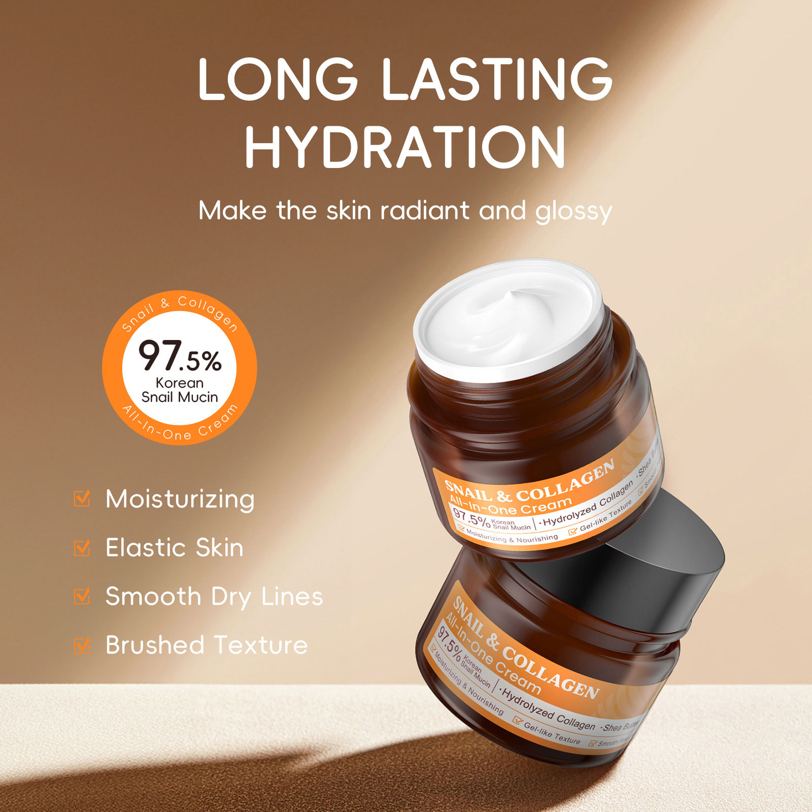 LAIKOU Snail Collagen Face Cre - Snail Cream Gel 评论和价格