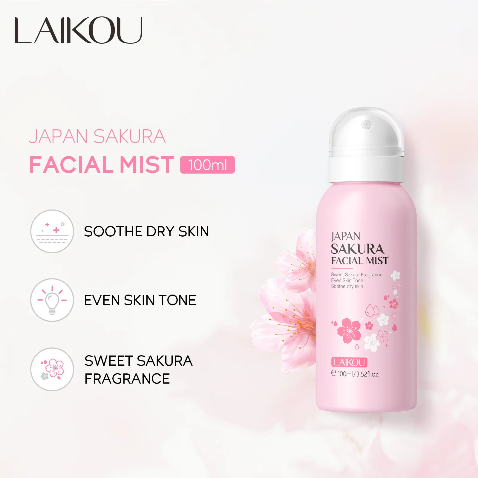 LAIKOU Sakura Facial Mist Brig - Niacinamide Brightening Serum 评论和价格