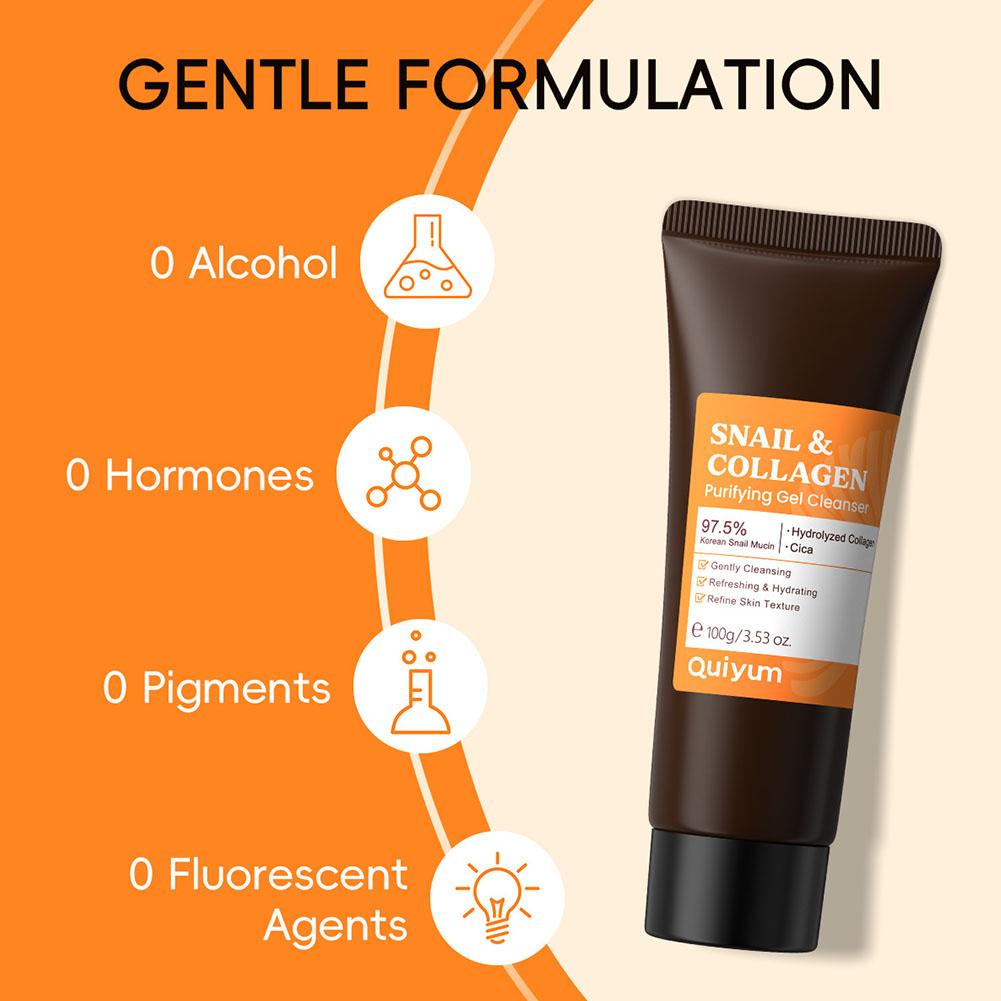 Quiyum Snail & Collagen Facial - Snail Cream Gel 评论和价格