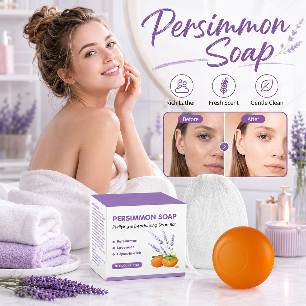 Persimmon lavender Soap Bar Pe - Skincare Gentle 评论和价格