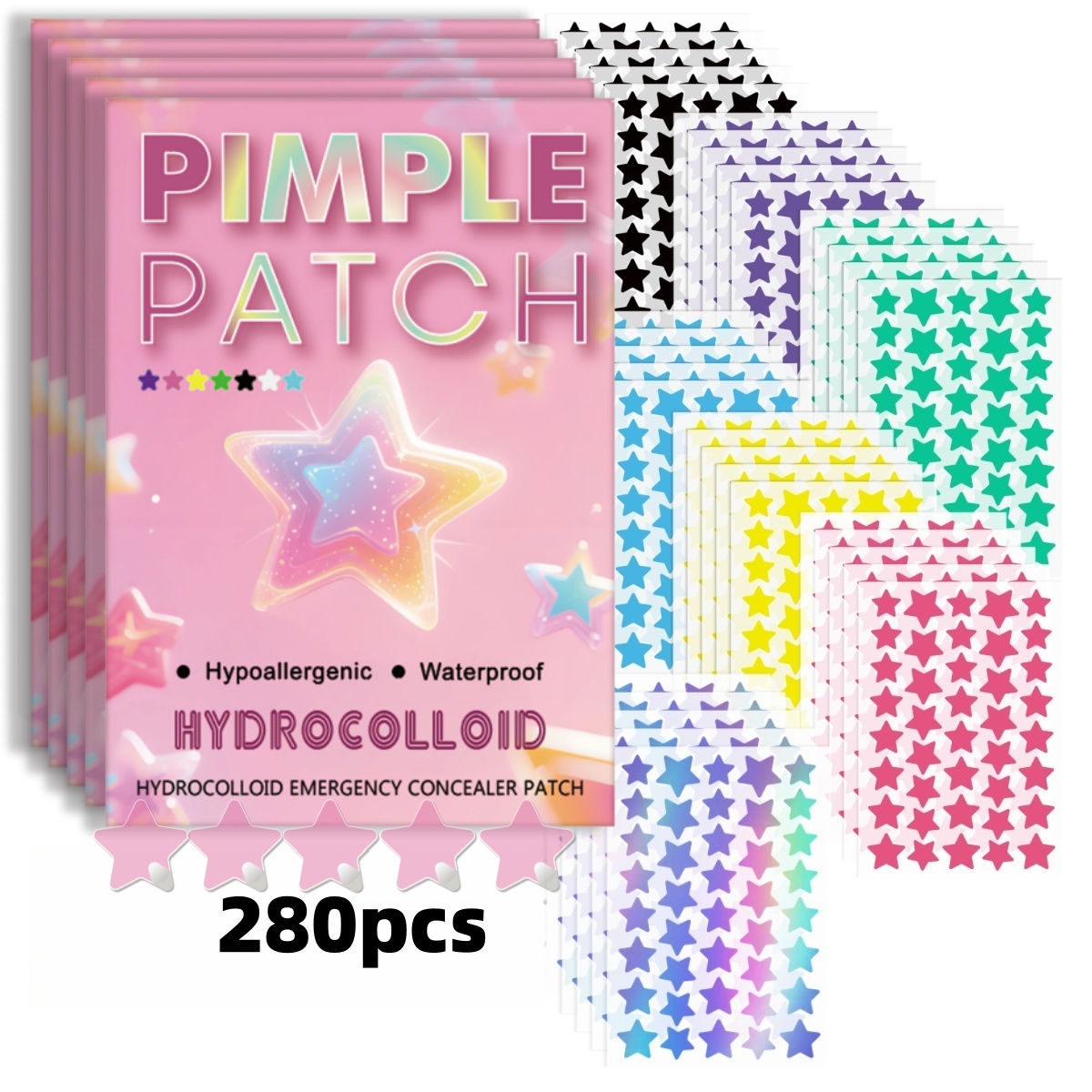 280pieces of multi-color star  - Skincare Gentle 评论和价格