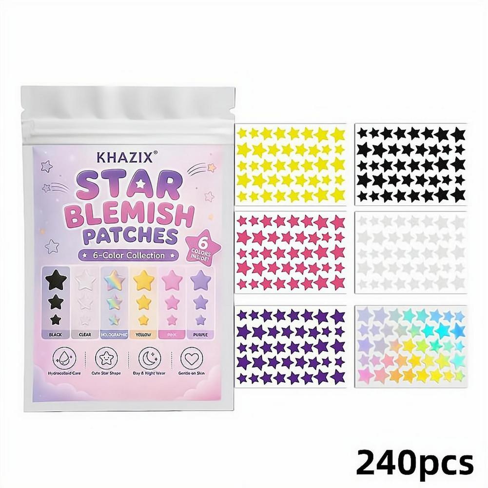 Seven-Color Star Pimple Patche - Skincare Gentle 评论和价格