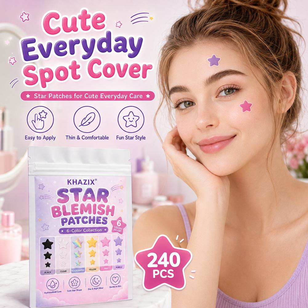 Seven-Color Star Pimple Patche - Skincare Gentle 评论和价格