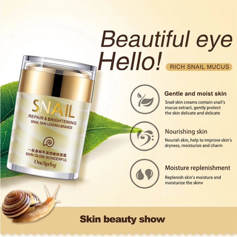 Anti-aging whitening snail cre - Snail Cream Gel 评论和价格