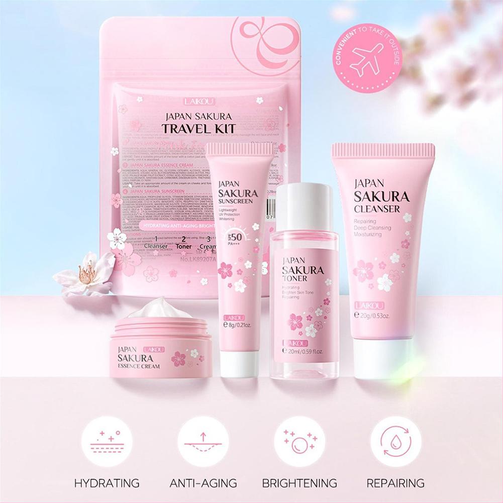 Sakura Skin Care Set facial Cl - Skincare Gentle 评论和价格